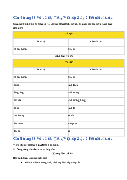 Giải VBT môn Tiếng việt 2 - Bài Ôn tập tiết 5, 6 | Kết nối tri thức