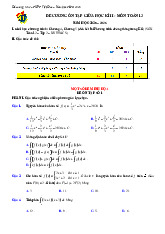 Đề cương giữa học kì 2 Toán 12 năm 2025 – 2026 trường THPT Việt Đức – Hà Nội
