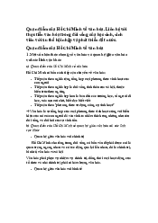 Quan điểm của Hồ Chí Minh về văn hóa | Trường đại học Điện Lực