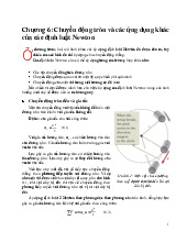 Lý thuyết và bài tập Chương 6: Chuyển động tròn và các ứng dụng khác của các định luật Newton môn Vật lý đại cương | Đại học Phenika