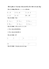 Đề thi giữa kỳ học kỳ 1 môn Toán lớp 1 năm học 2024 - 2025 - Đề số 2 | Bộ sách Kết nối tri thức