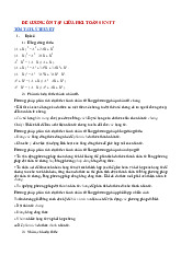 Đề cương ôn tập giữa học kỳ 1 môn Toán lớp 8 năm học 2024 - 2025 | Bộ sách Kết nối tri thức
