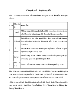 Soạn bài Củng cố, mở rộng trang 47 - Kết nối tri thức 6