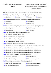 Đề thi thử tốt nghiệp THPT 2025 môn Giáo dục Kinh tế và Pháp luật bám sát đề minh họa - Đề 32