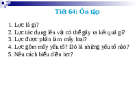Giáo án điện tử Khoa học tự nhiên 6 Kết nối tri thức : Ôn tập ( tiết 64)