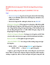 Chủ đề 2 Giá cả hàng hóa - Bài tập môn Kinh tế chính trị | Trường đại học Mở Hà Nội