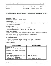 Giáo án môn Tiếng anh lớp 4 - Starter | Bộ sách Global Success | Tiểu học ( Chương trình mới)