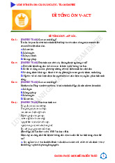 ĐỀ TỔNG ÔN V-ACT- ĐGNL