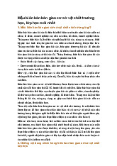 Mẫu biên bản bàn giao cơ sở vật chất trường học, lớp học mới nhất