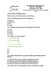 Đề thi giữa học kỳ 2 môn Toán lớp 5 năm học 2024-2025 | Bộ sách Cánh diều