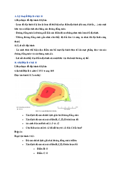 Giải SGK môn Địa lí 6 bài 11 Thực hành đọc lược đồ địa hình tỉ lệ lớn và lát cắt địa hình đơn giản | Chân trời sáng tạo