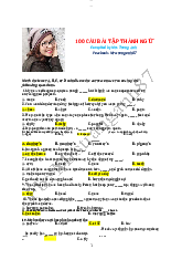 Tổng hợp 100 Câu trắc nghiệm về thành ngữ - Tiếng Anh | Trường Đại Học Công Đoàn