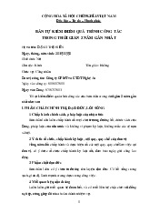 Bản tự kiểm điểm quá trình công tác | Biểu mẫu - Văn bản