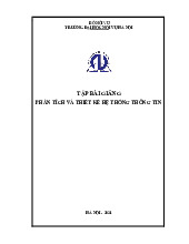 Tài liệu chính thức: Phân tích và thiết kế hệ thống thông tin 2021 | Đại Học Nội Vụ Hà Nội