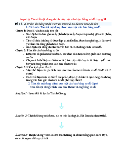 Soạn Ngữ văn 6 sách Chân trời sáng tạo (Tập 1) bài Tóm tắt nội dung chính của một văn bản bằng sơ đồ trang 31