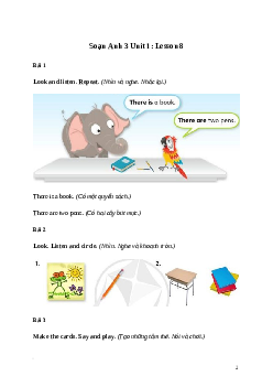 Tiếng Anh lớp 3 Unit 1: Lesson 8 trang 25 Explore Our Worl