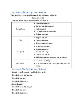 Giải VBT môn Tiếng việt 2 -  Bài 1: Cô chủ không biết quý tình bạn | Chân trời sáng tạo
