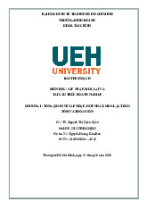 Bài thu hoach chương 1: tổng quan về sáp nhập, hợp nhất, mua lại, thâu  tóm và thoái vốn môn Sáp nhập, mua lại và tái cấu trúc doanh nghiệp  | Trường Đại học Kinh tế Thành phố Hồ Chí Minh