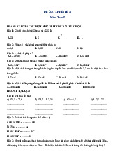 Đề ôn hè Toán 5 lên 6 - Đề 4