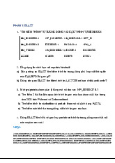 Bài Tập BLAST Trong Tin Sinh Học B2 - Tìm Kiếm Trình Tự Gen | Tin sinh học | Trường Đại học Khoa học Tự nhiên, Đại học Quốc gia Hà Nội