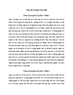 Văn mẫu lớp 6: Tóm tắt truyện Cây khế (9 mẫu) | Kết nối tri thức