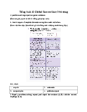 Giải SGK Tiếng Anh 12 Global Success Unit 3 Writing