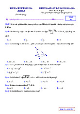 Đề giữa học kì 2 Toán 11 năm 2024 – 2025 trường THPT Thanh Hòa – Bình Phước