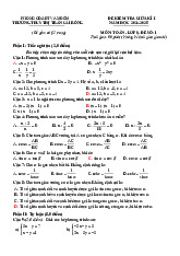 Đề GK1 Toán 9 năm 2024 – 2025 trường THCS thị trấn Cái Rồng – Quảng Ninh