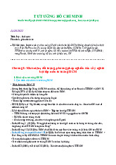 Lý thuyết tư tưởng Hồ Chí Minh trọng tâm chương 1