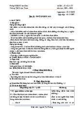 KHDH C NGHỆ 6 - Tuần 15