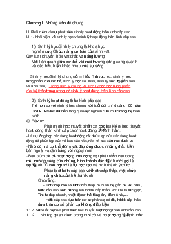 Chương 1 | Tâm lý học thần kinh | Đại học Khoa học Xã hội và Nhân văn, Đại học Quốc gia Thành phố HCM