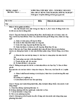 Đề thi học kì 2 môn Hoạt động trải nghiệm hướng nghiệp 7 sách Kết nối tri thức với cuộc sống - Đề 1