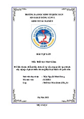 Quan điểm toàn diện và sự vận dụng vào quá trình xây dựng và phát triển trường Đại học Kinh tế quốc dân | Bài tập lớn môn triết học mác - lênin
