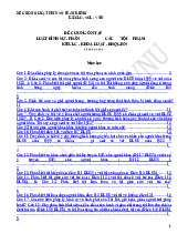 Đề cương ôn tập Luật hình sự - Phần Các tội phạm | Trường Đại học Luật, Đại học Quốc gia Hà Nội