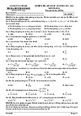Đề giữa kỳ 2 Toán 10 năm 2024 – 2025 trường THPT Thanh Miện – Hải Dương có đáp án