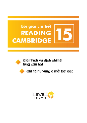 Reading Cambridge Ielts 15 - IELTS Writing | Đại học Sư Phạm Hà Nội