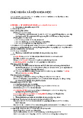 Đề cương môn Chủ nghĩa xã hội khoa học - Trường Đại học Khoa học xã hội và nhân văn , Đại học quốc gia Thành phố Hồ Chí Minh.