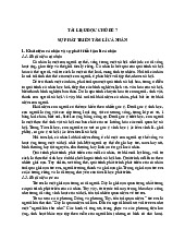Tài liệu môn Triết học Mác-Lênin (KHTN- Đại học Quốc Gia Hà Nội)