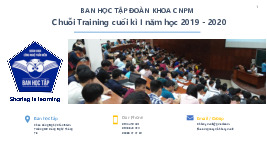 Bài giảng Cơ sở dữ liệu | Trường Đại học Công nghệ Thông tin, Đại học Quốc gia Thành phố Hồ Chí Minh