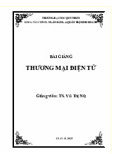 Bài giảng Thương mại điện tử | Trường Đại học Quy Nhơn