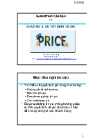 Quyết định về giá trong Marketing Căn Bản - Chương 8 môn Marketing căn bản | Trường đại học Mở Hà Nội