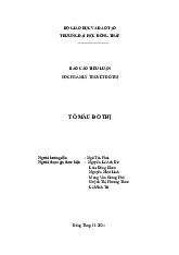 Báo cáo tiểu luận Tô màu đồ thị môn Lý thuyết đồ thị | Đại học Đồng Tháp