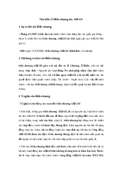 Tìm hiểu về Hiến chương của ASEAN