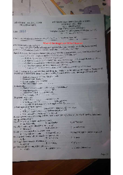 Đề thi tuyển sinh vào lớp 10 THPT Chuyên tỉnh Quảng Bình môn Tiếng Anh (Chuyên) năm học 2022-2023