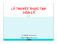 Lý thuyết và Thực hành Hóa lý dược | Đại học Y dược thành phố Hồ Chí Minh
