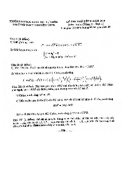 Đề thi thử Toán 9 năm 2018 trường THPT chuyên KHTN – Hà Nội (Vòng 1 – Đợt 1)