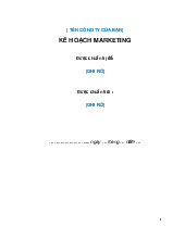 Đề cương môn Maketing - trường đại học kinh tế- tài chính Hồ chí minh