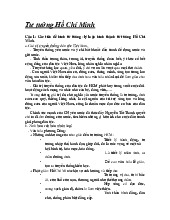 Đề cương môn Tư tưởng Hồ chí minh - trường đại học kinh tế- tài chính thành phố Hồ chí minh