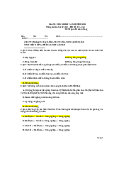 Đề ôn tập trắc nghiệm số 2 - Con người và môi trường | Trường Đại học Mở Thành phố Hồ Chí Minh