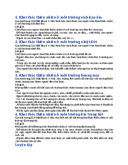 Giải SGK Địa lí 7 bài 11: Phương thức con người khai thác, sử dụng và bảo vệ thiên nhiên - Cánh diều